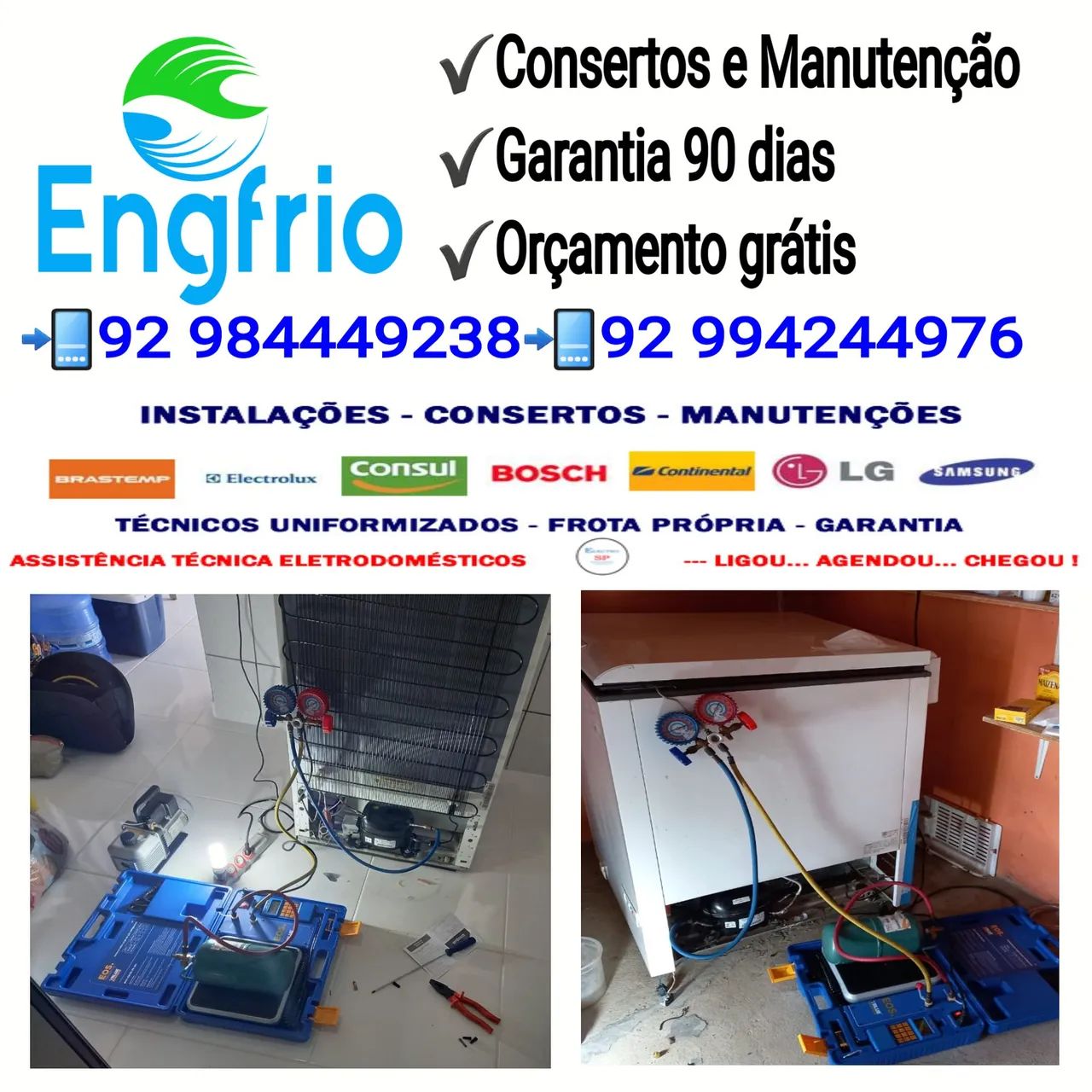 Consertos e Manutenção preventiva.
