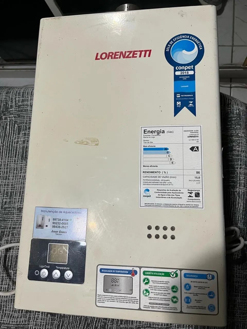 Aquecedor Lz 1600F Lorenzetti a Gás - Foto 2