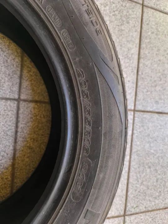Pneus Meia Vida 205x55 R16 - Foto 4