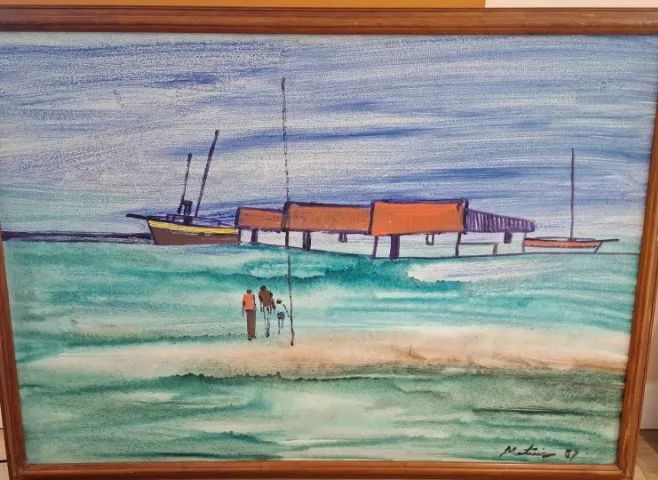  Quadro do Pintor Martins de 1987, 95 X 80 Cm, muito bem conservado. 