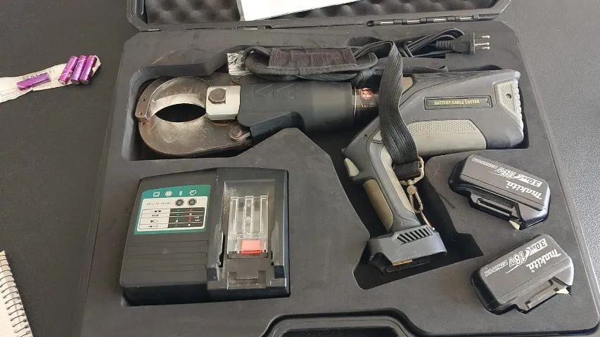 CORTADOR DE CABOS ELÉTRICO HIDRAÚLICO ATÉ 85mm A BATERIA PARA LOCAÇÃO - Foto 2