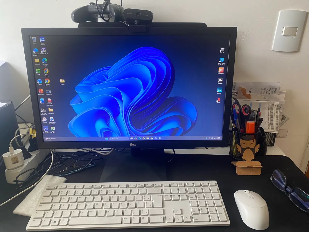 Computador Desktop Core i7 16gb DDR3, SSD NVMe 256 e um HD de 512gb  - Completo 