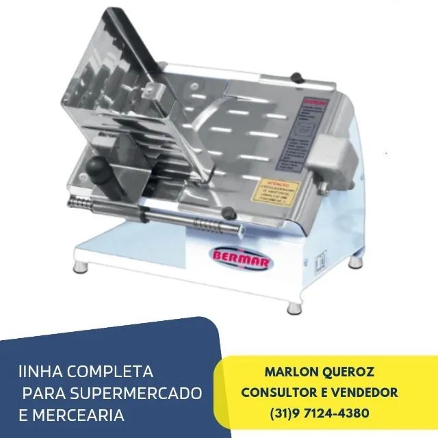 Cortador de Frios Semi Automático Bermar Bivolt
