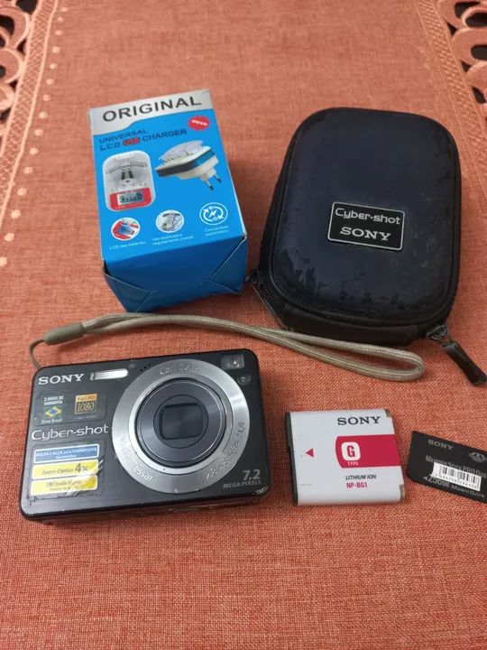 Camera digital sony 7.2 megapixels funcionando 