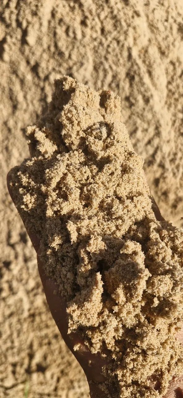 Areia para construção de alta qualidade