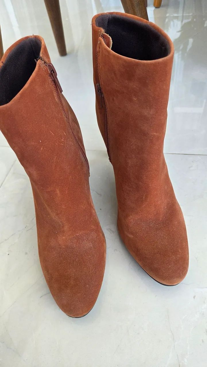 Bota de camurça VIA UNO CARAMELO 37