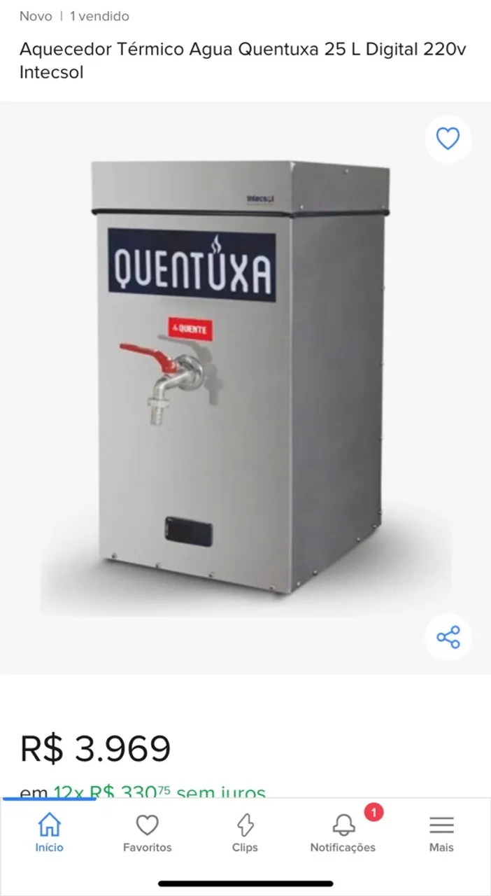 Quentuxa 220v 25 litros 