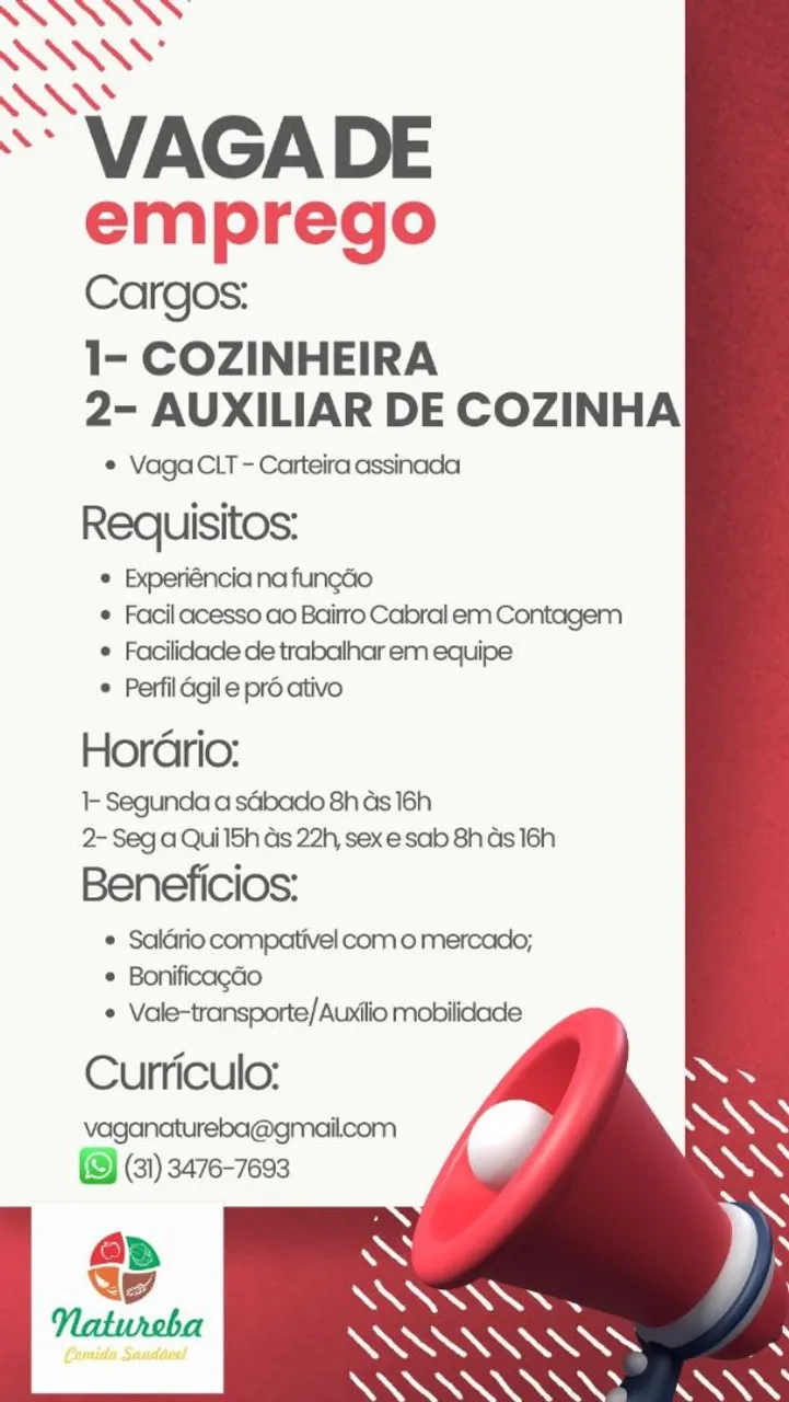 Vaga Cozinheira