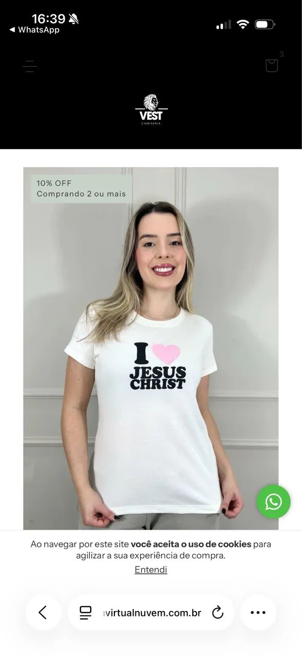 Camisas Cristãs masculino e feminino  - Foto 5