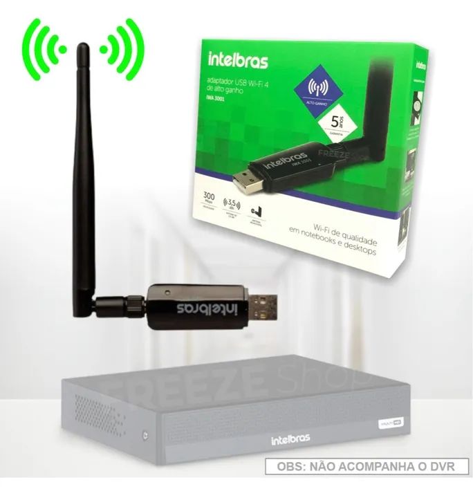 Adaptador Wi-Fi USB Intelbras IWA 3001 - 300 Mbps - Foto 3