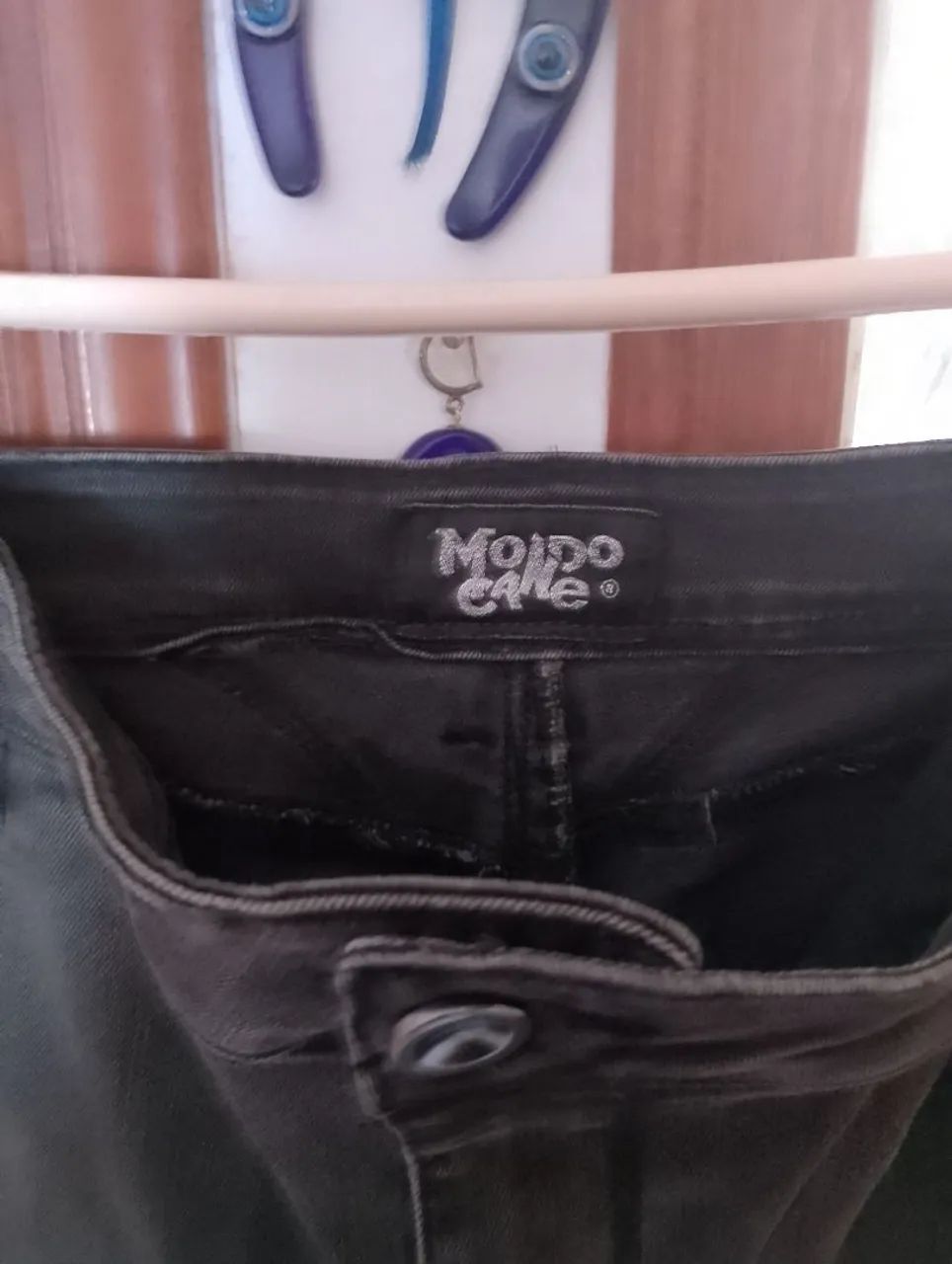 Calça Jeans Feminina Mondo, ELASTANO, USADO TRES VEZES  - Foto 4