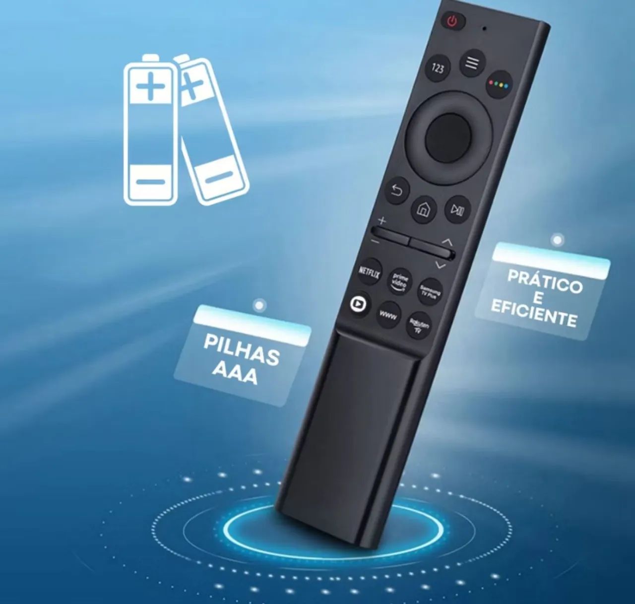 Controle Remoto Para Tv Samsung Smartv 4k 8K + pilhas - Foto 6