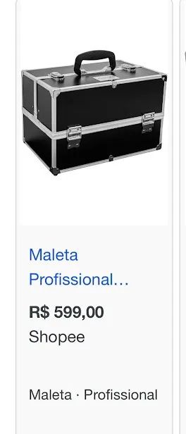 Maleta de maquiagem ProArt, usada - Foto 3