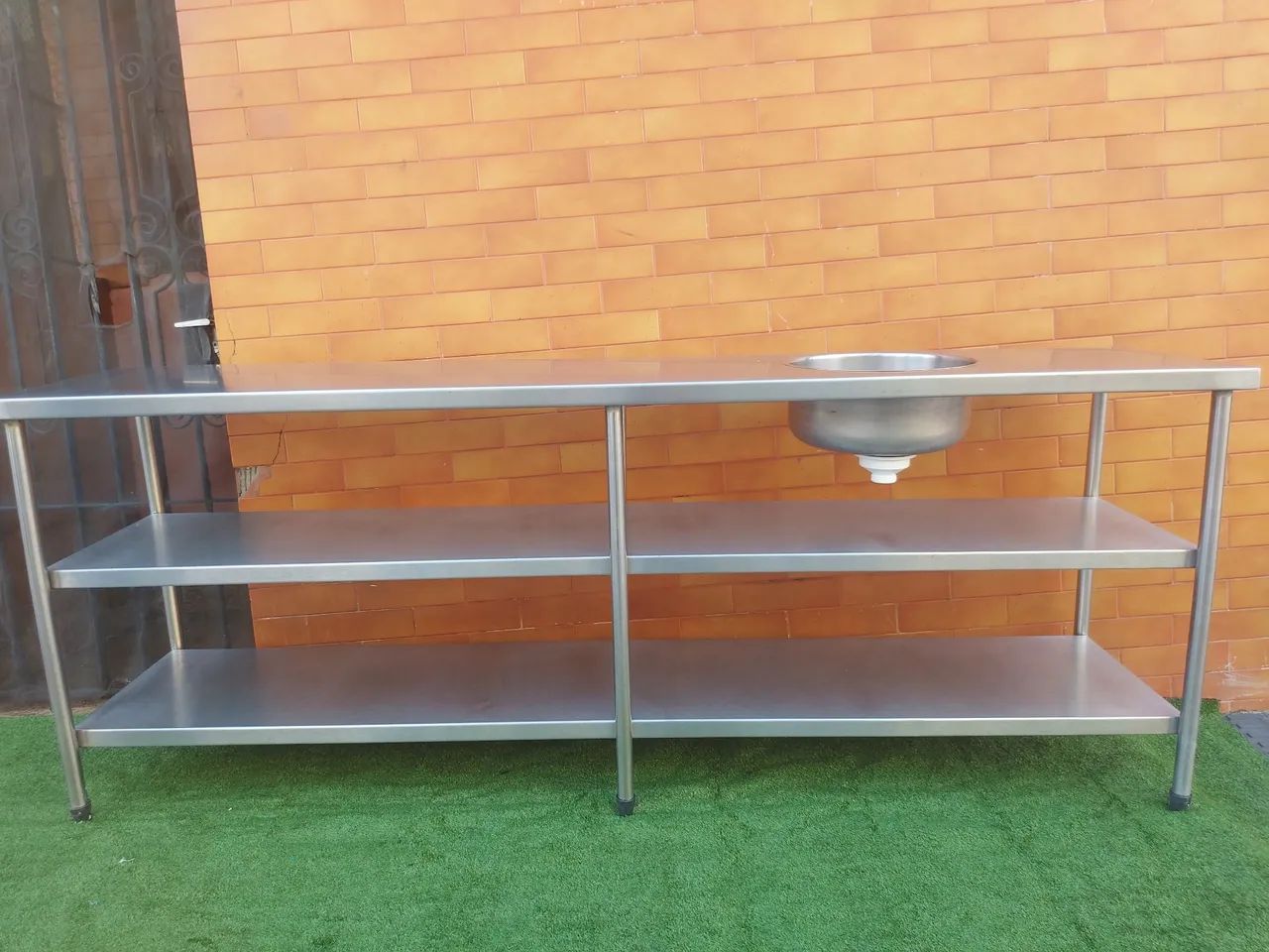 Bancada inox cuba industrial pia