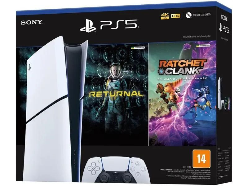 PS5 Digital Edition + Ratchet & Clank + Returnal