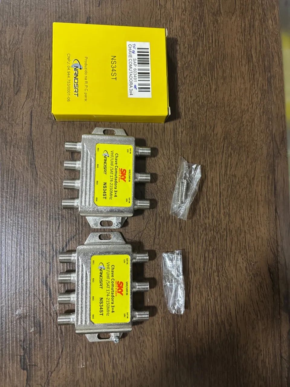 Chave Comutadora 3x4 VHF/UHF/SAT - Foto 2