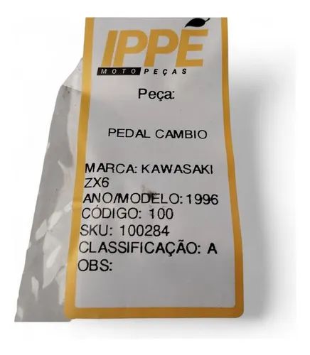 Pedal Cambio Kawasaki Zx6 1996 - Peças para motos - Santana Pedal Cambio Kawasaki Zx6 1996 - Peças para motos - Santana