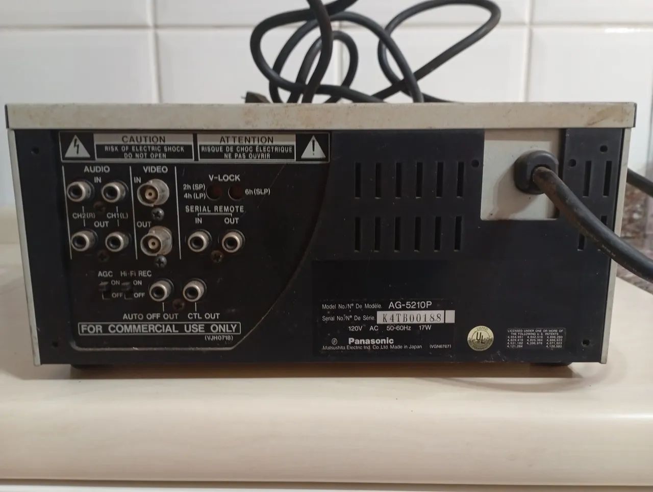 Aparelho Vídeo Cassete VHS Recorder AG-5210 Panasonic  - Foto 4