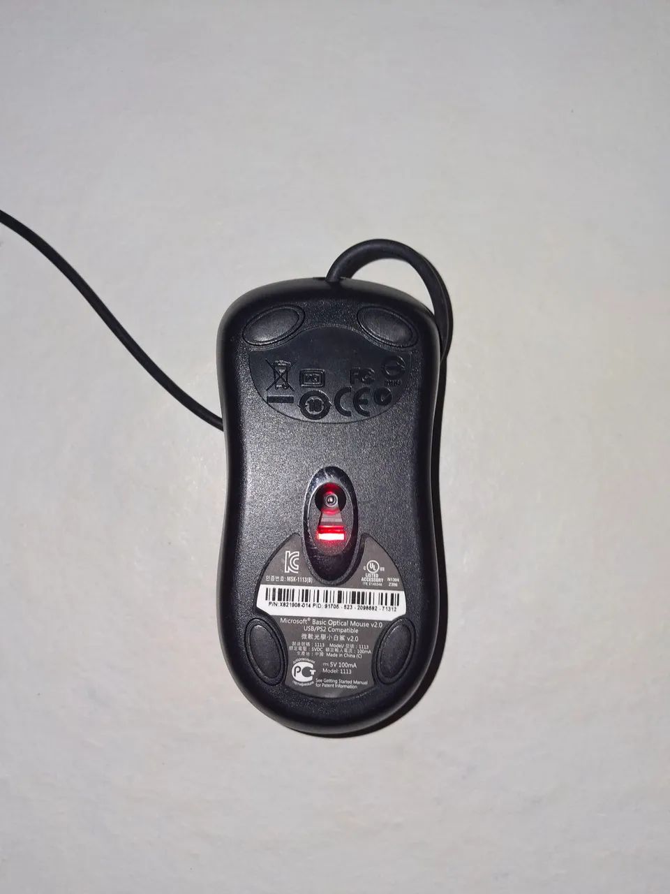 Mouse Microsoft Original  Basic Optical Mouse v2.0<br>USB/PS2 Compatible - Foto 4