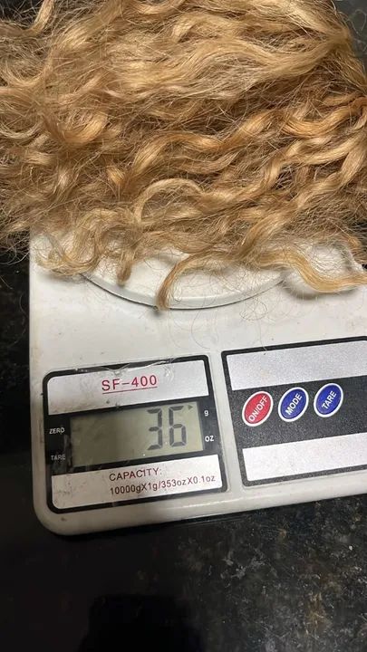 Cabelo humano cacheado 