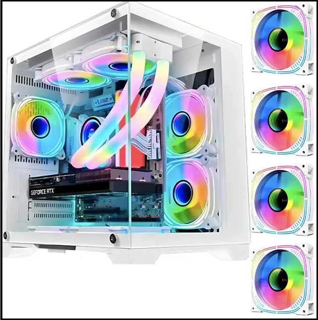 Gaming PC - White Mini Tower Case with Tempered Glass
