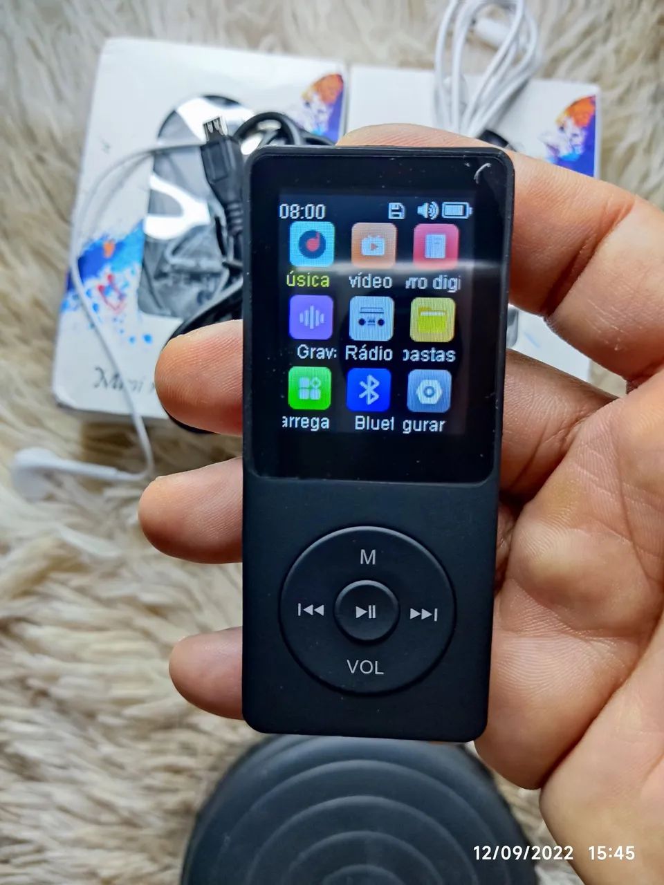 MP4 Player Portátil com Bluetooth e Rádio FM - Foto 3