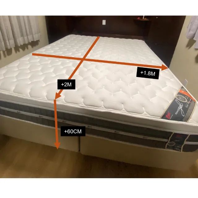 CAMA BOX KING + COLCHÃO CASTOR - Foto 2