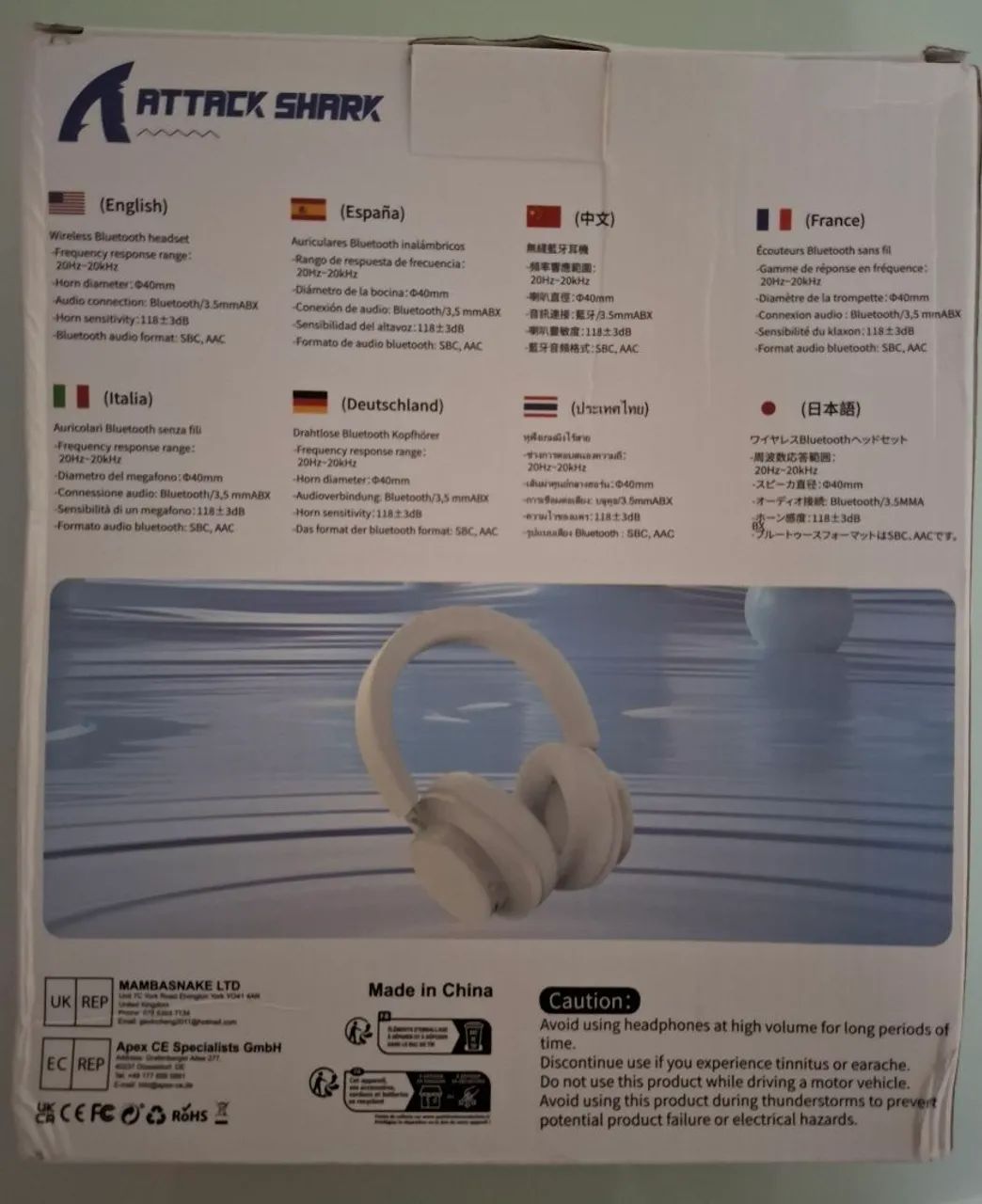 Headset sem fio Attack Shark G500 ANC - Foto 2