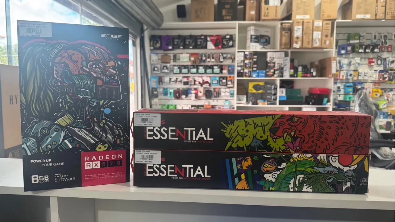 Placa de Vídeo Radeon RX 570 8GB GDDR5 - Nova na caixa