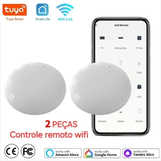 Controle remoto Wifi Alexa Google 
