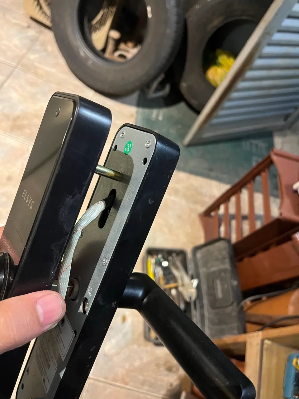 fechadura digital de embutir Elsys ESF usada  - Foto 4