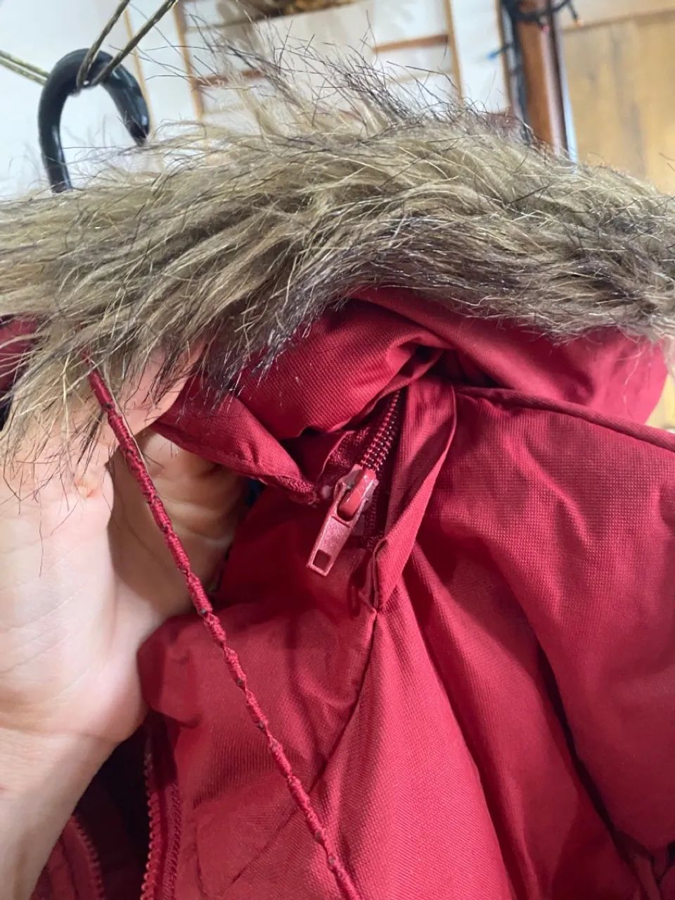 Casaco vermelho feminino 