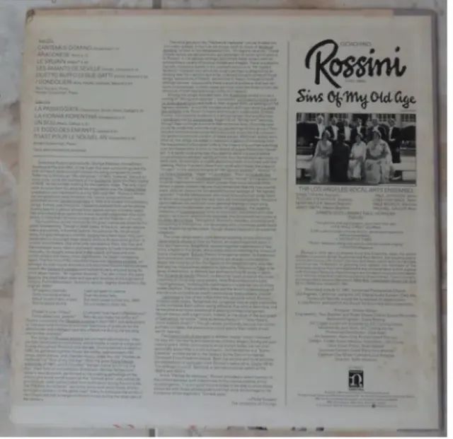 Rossini-lp 1982-sins Of My Old Age-importado - Foto 2