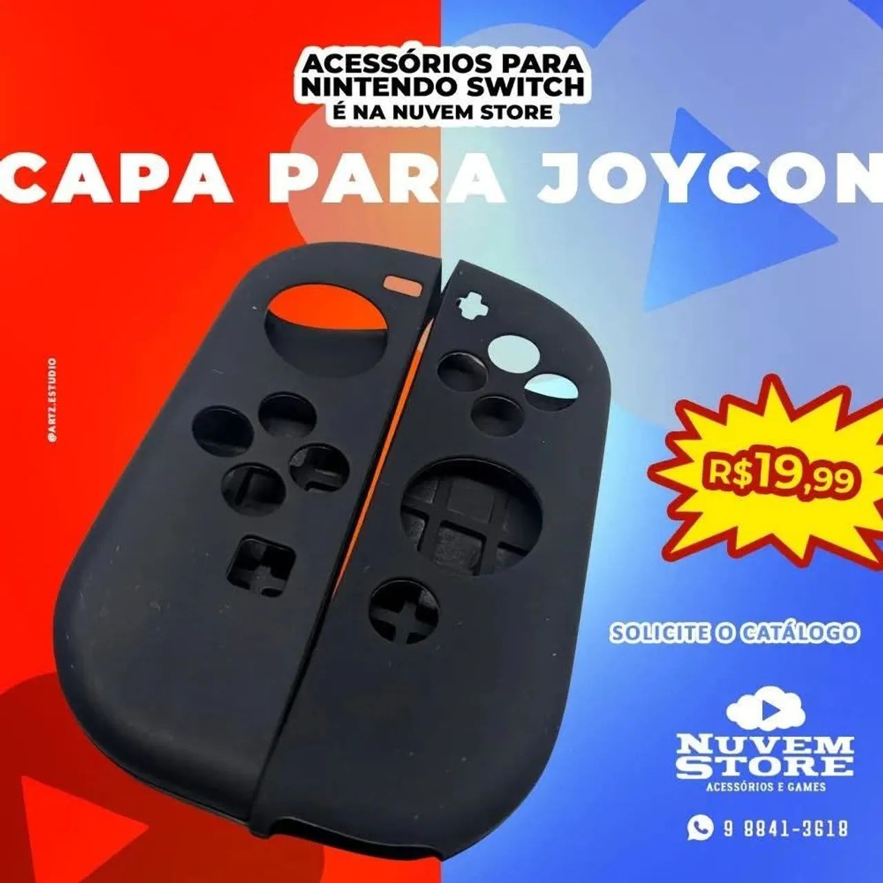 Capa Joycon Nitendo Switch