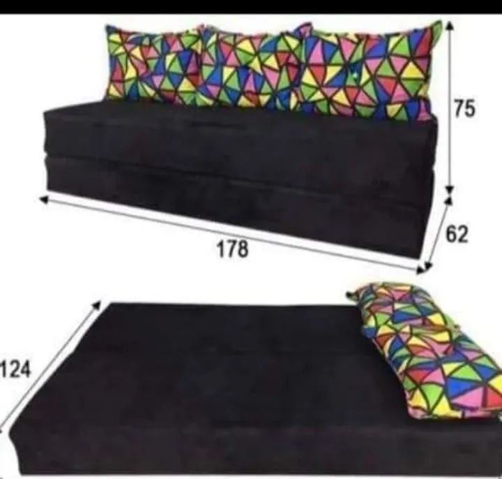 Sofá Cama Suede 3 lugares - Novo - Foto 2