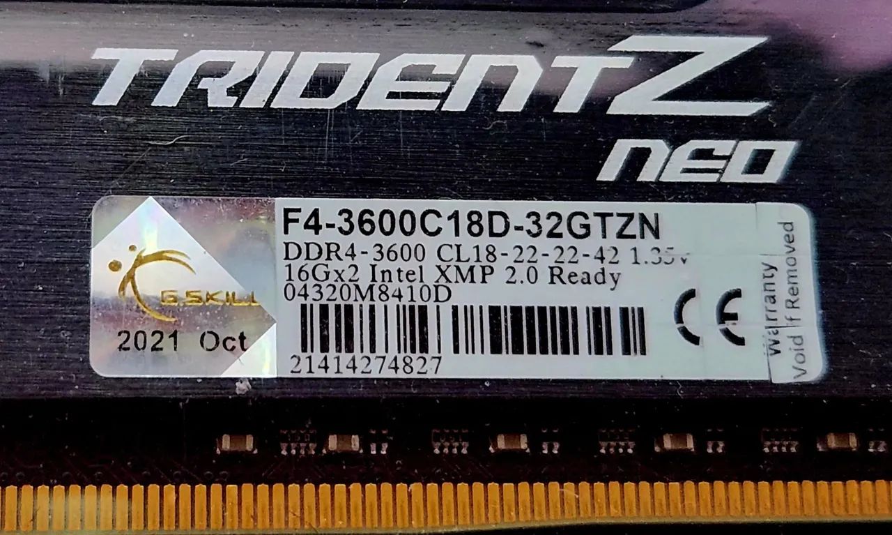 Memória RAM G.Skill Trident Z Neo DDR4 32GB 2x16 - Foto 5