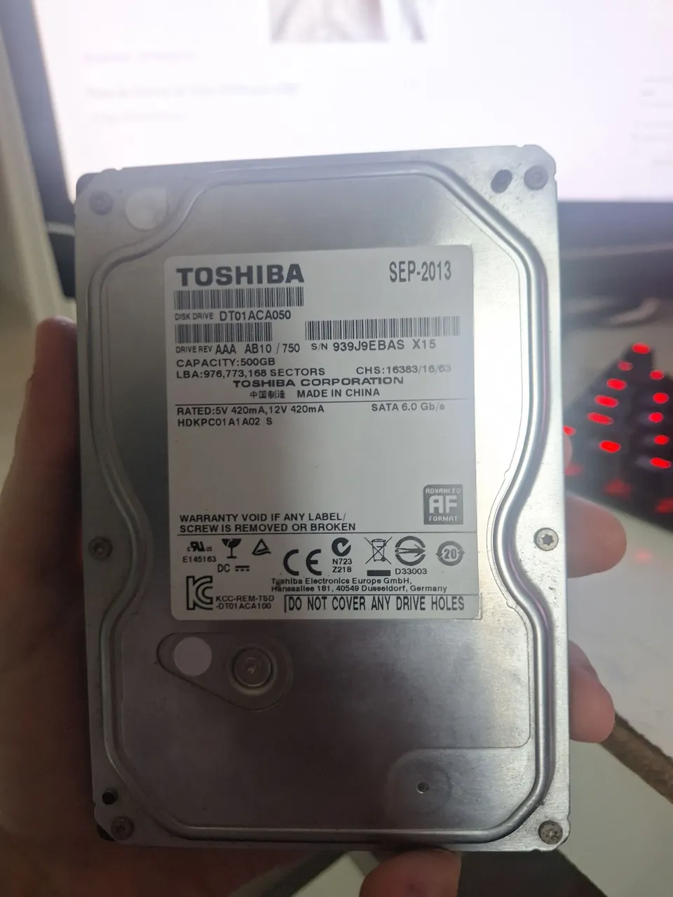 HD Toshiba 500GB