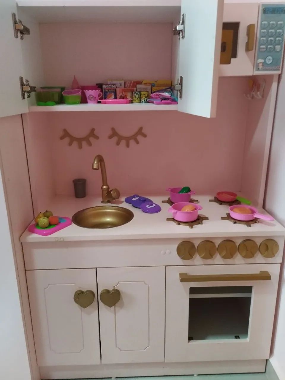 Cozinha Infantil Completa - Rosa - Foto 5