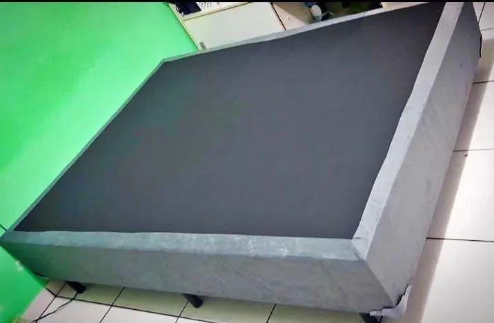 Cama Box de casal nova, com espuma de alta qualidade  - Foto 4