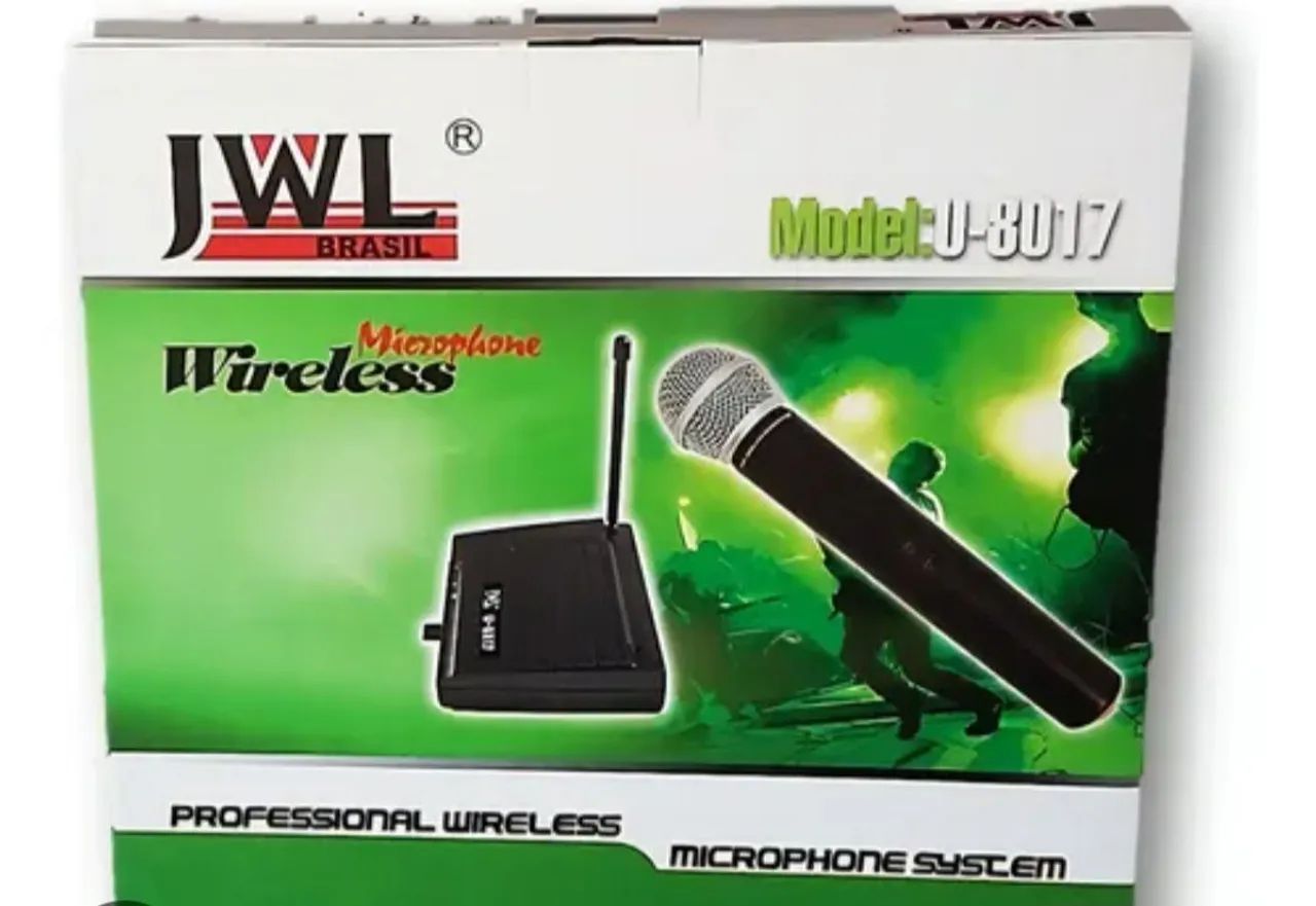 Receptor/ transmissor para Microfone Sem Fio JWL U-8017