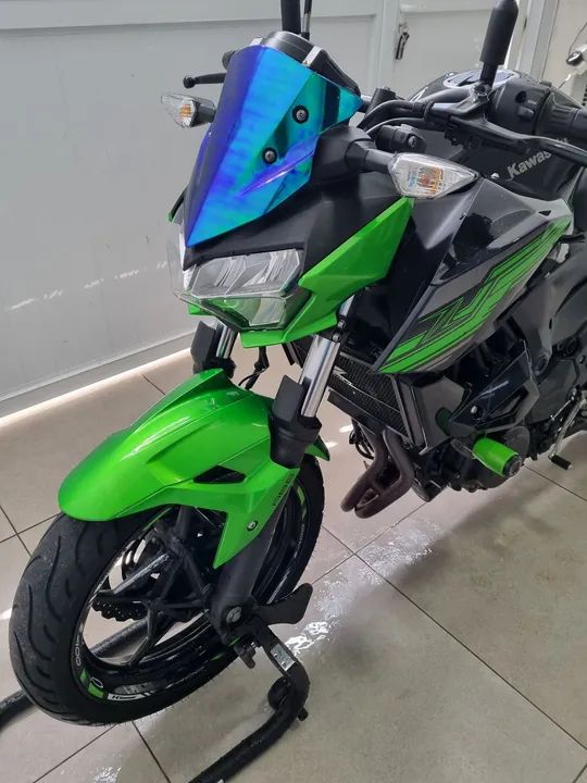 Kawasaki Z 400 - Verde - 2020 - Impecável - Foto 3