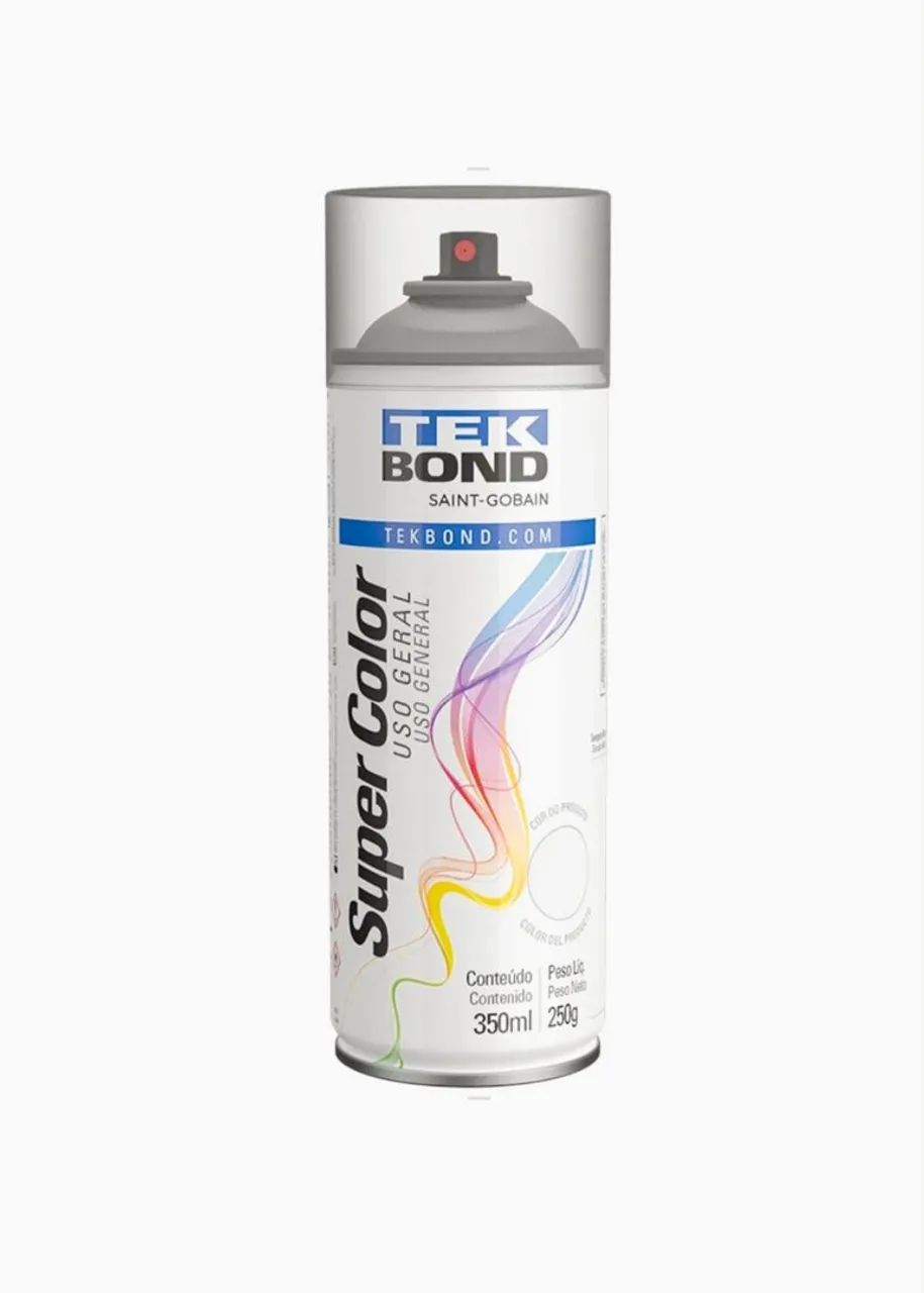 Verniz Spray Tekbond Super Color incolor brilhante 350ml