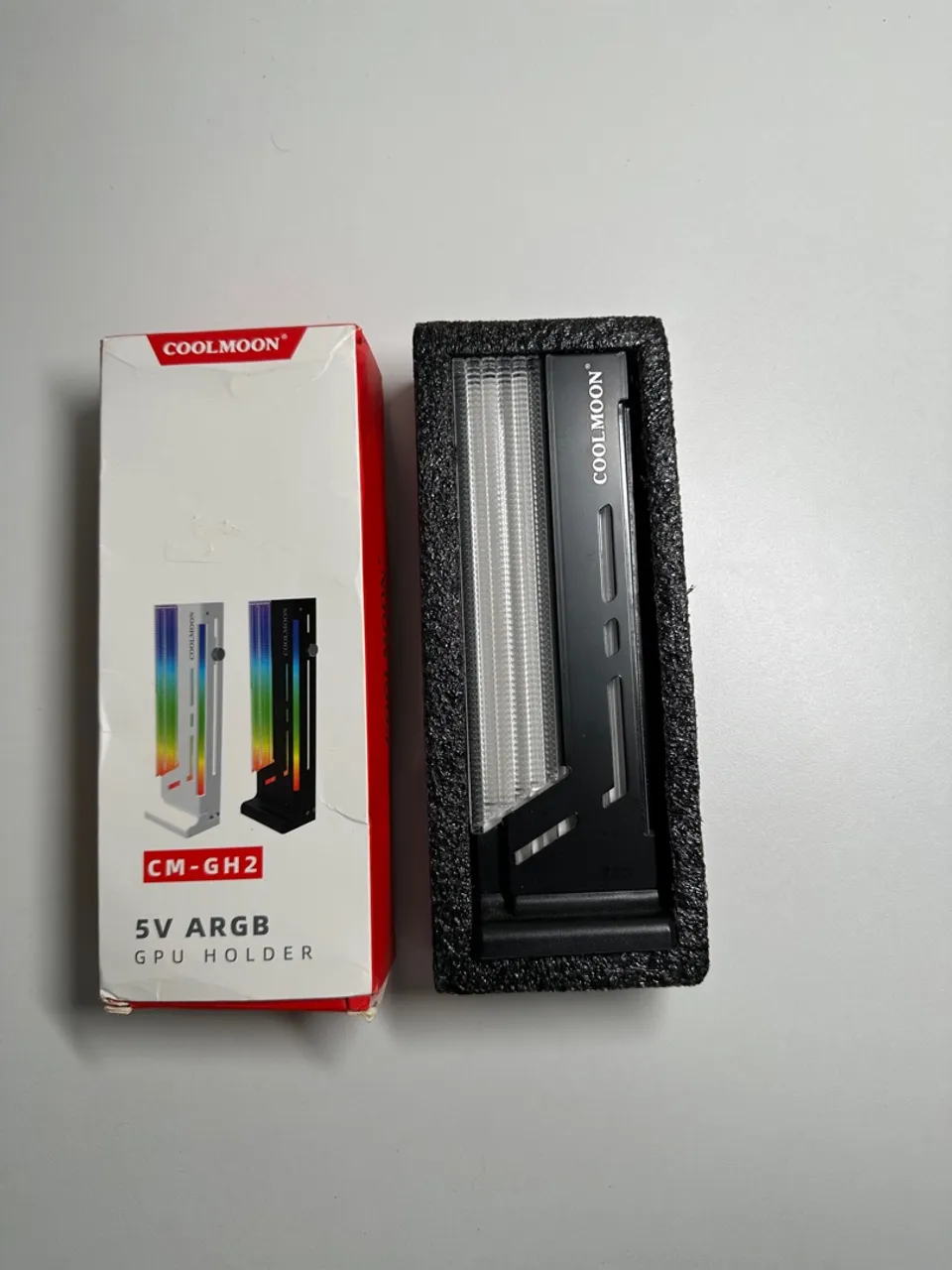 Suporte para placa de vídeo GPU Coolmoon RGB