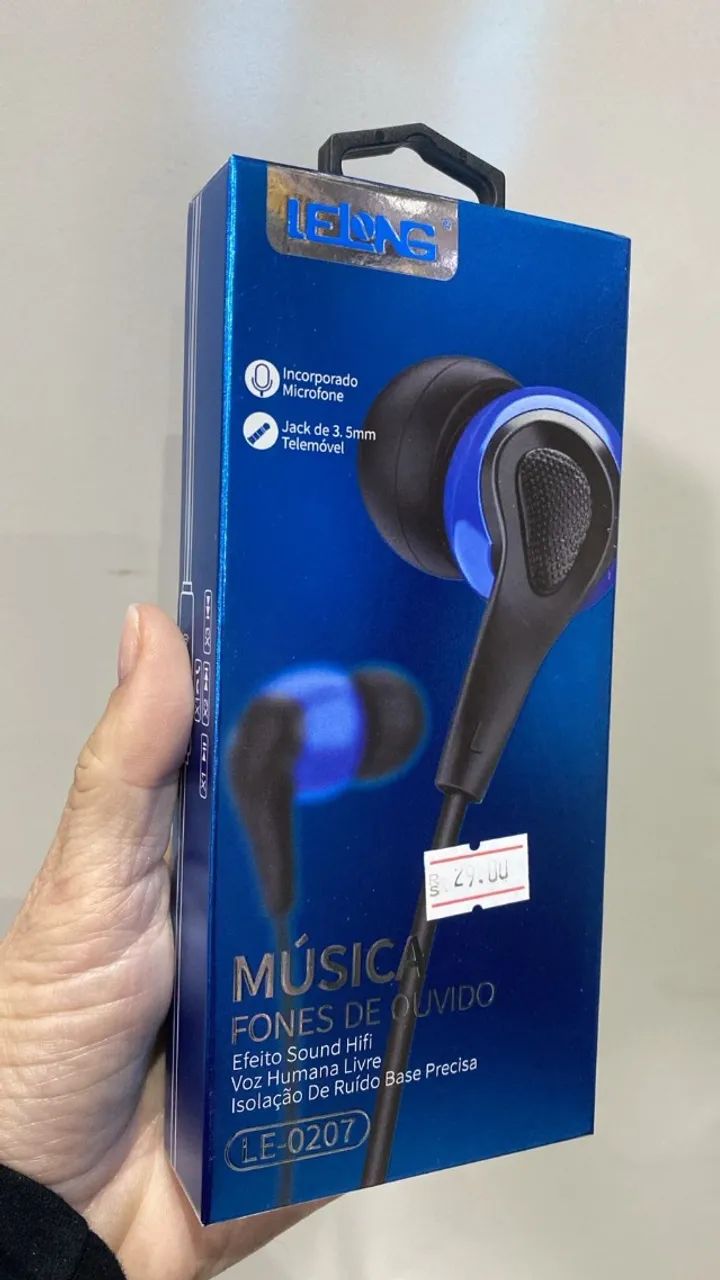 Fone De Ouvido Com Microfone Lelong Le-0207 -P2 - Loja Coimbra Computadores Entregamos