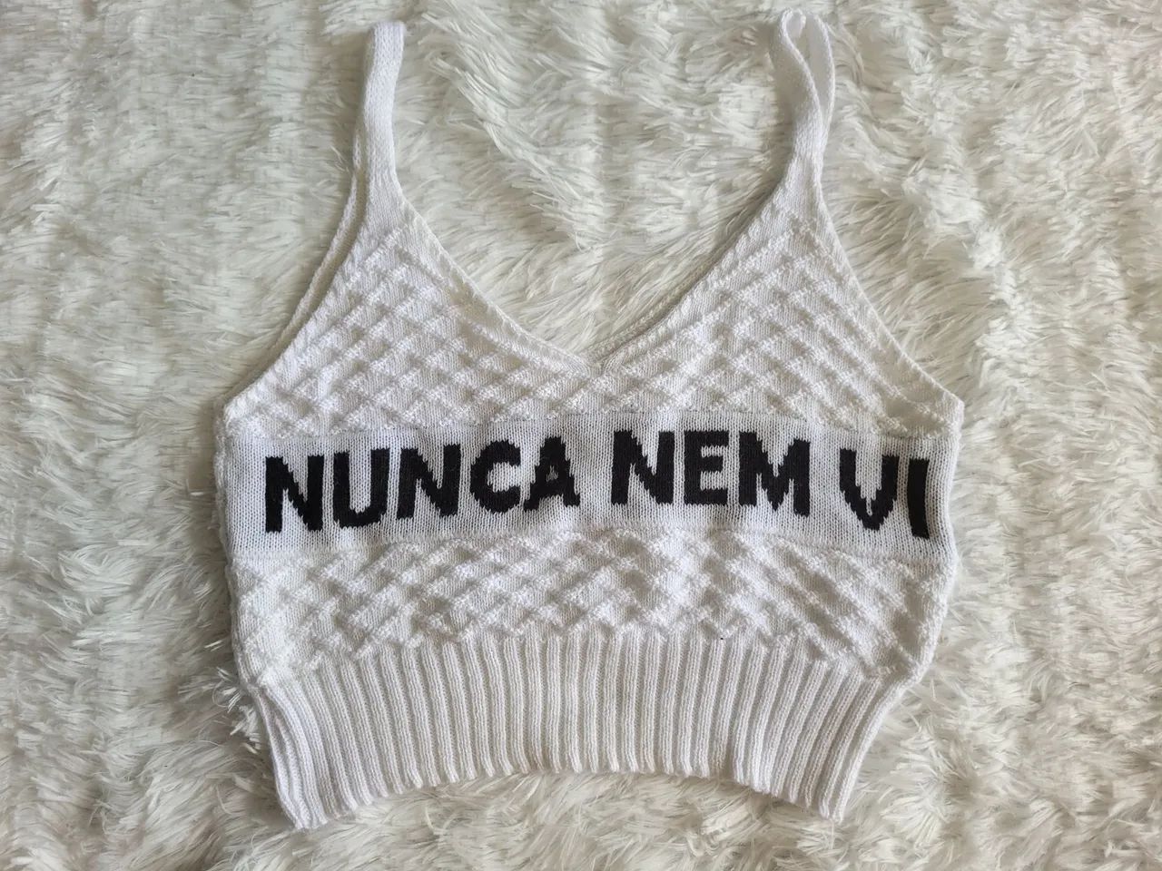cropped de linha tamanho M/G