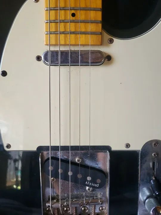 Guitarra Elétrica Telecaster Preta com Case - Foto 3