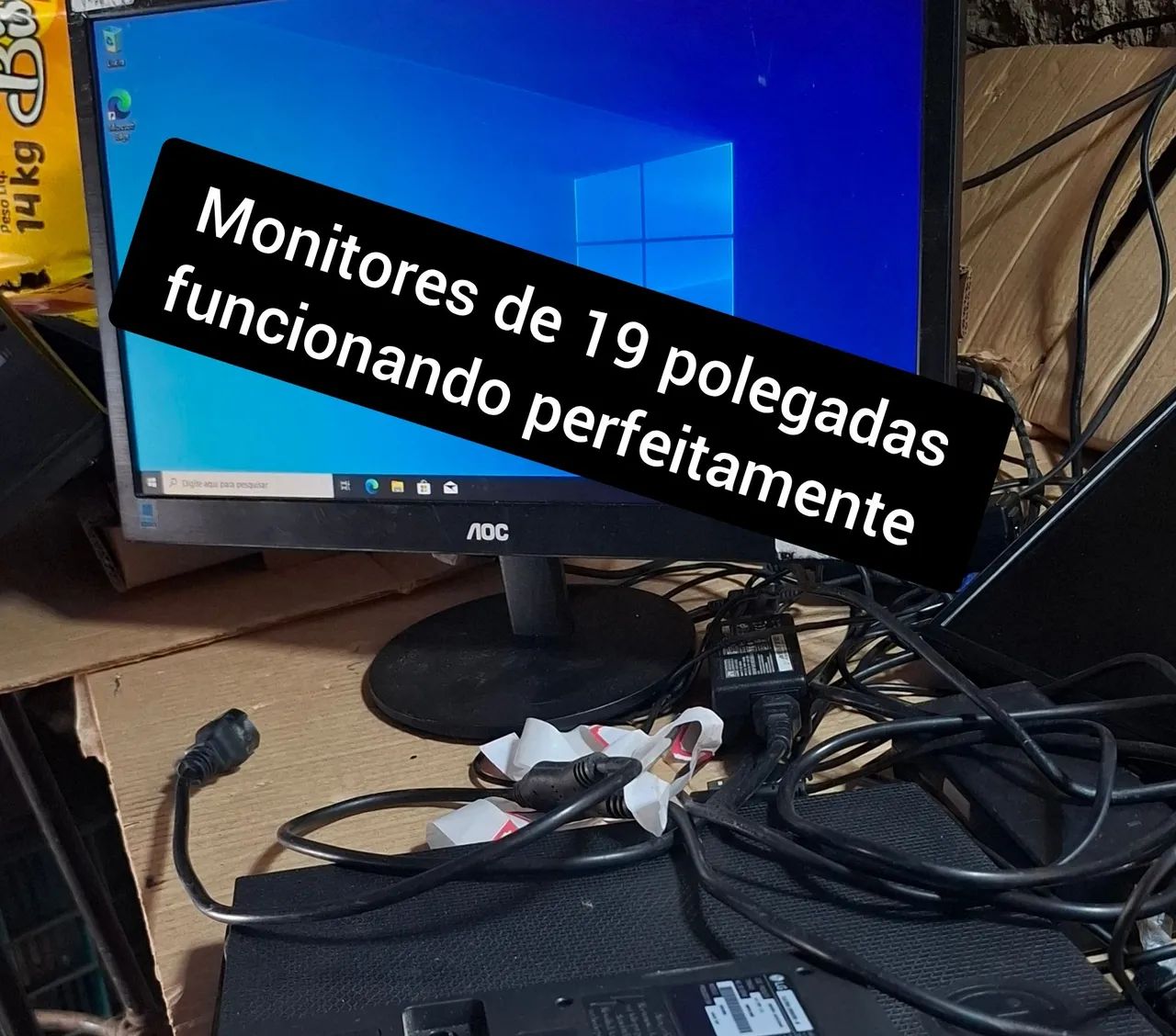 Monitor de 19 polegadas funciona perfeito 