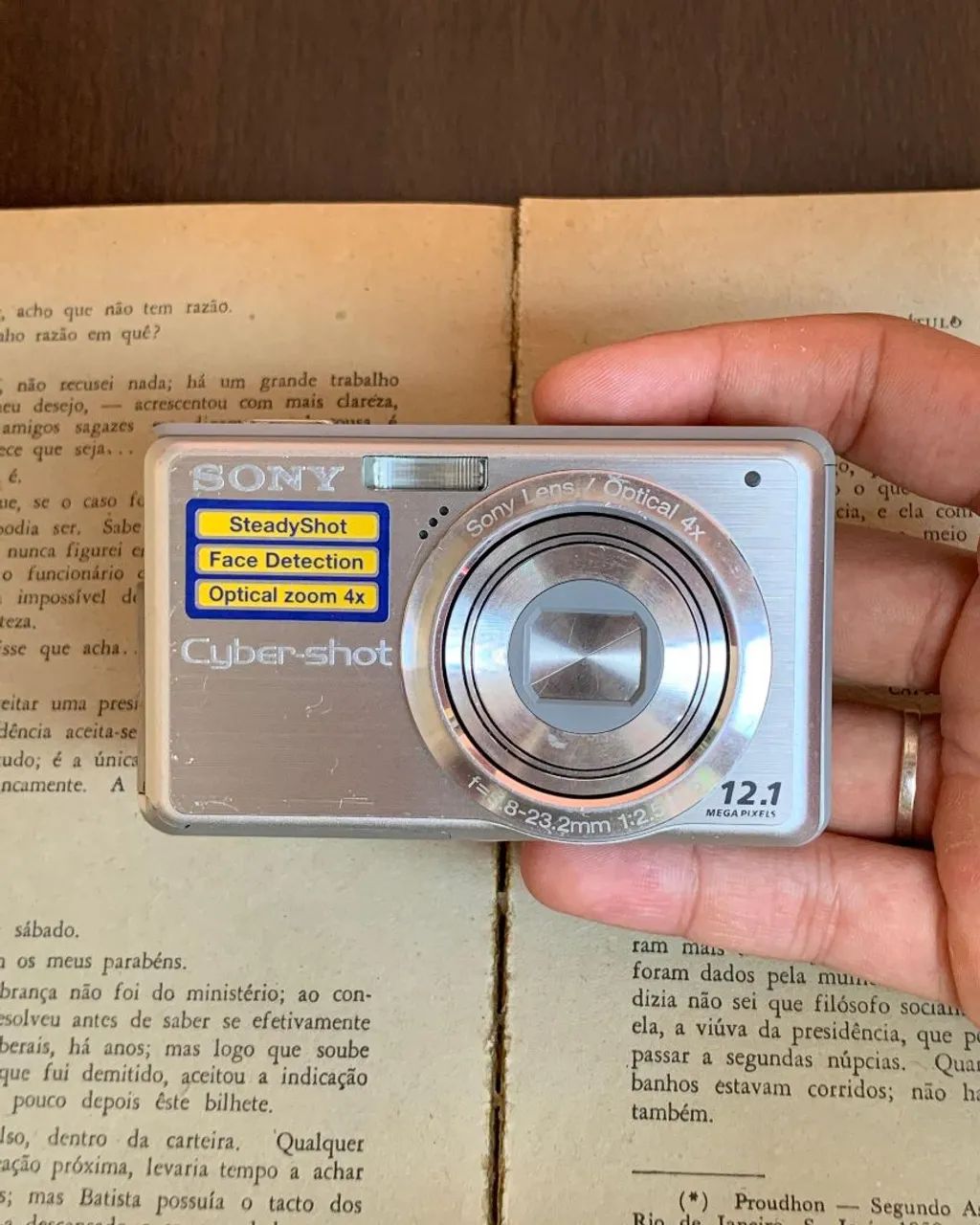 câmera digital sony cybetshot dsc-s980 completa e pronta pra uso!