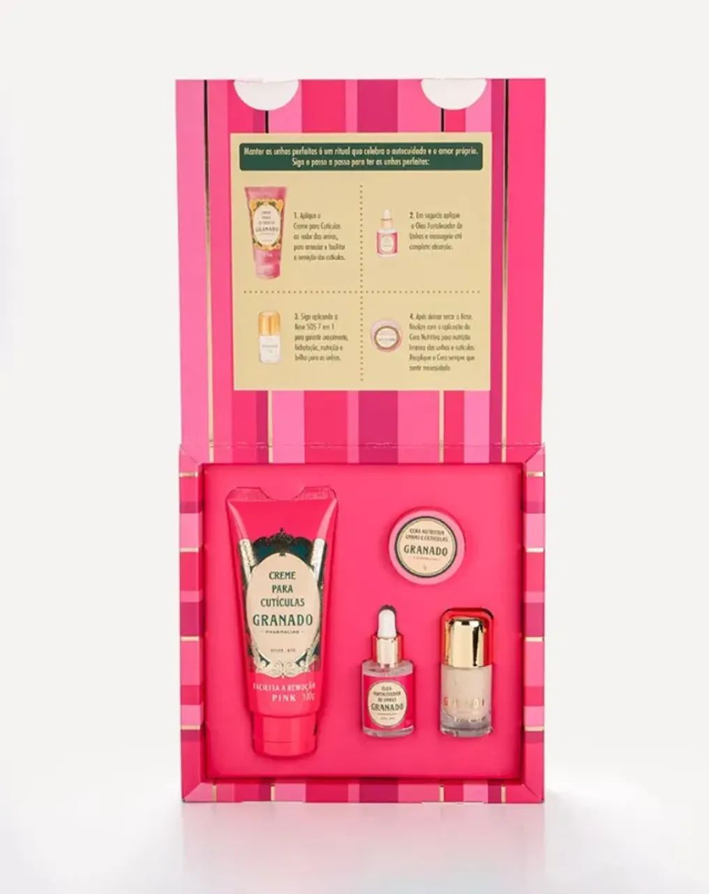 Kit Unhas Perfeitas Pink Granado - Foto 4