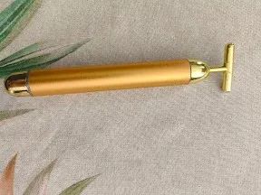 Massageador Facial Vibrata Gold Harmonização Energy Beauty - Foto 3